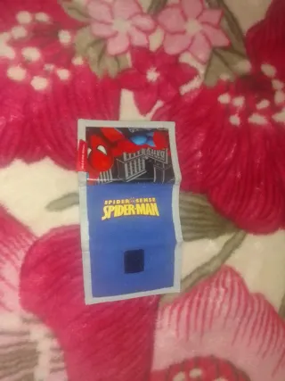 Cartera Spiderman Niño Azul y Rojo