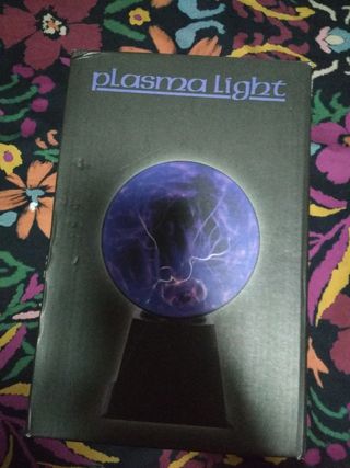 Lámpara Bola Plasma Luz Negra/Morada