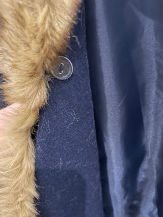 Abrigo Miss Patina London azul y gris