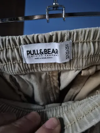 Pantalón Cargo Hombre Beige