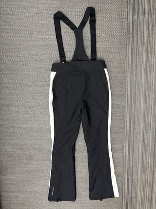 Pantalones de esquí negros con tirantes