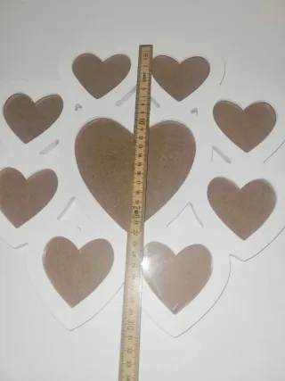 Cornice portafoto a cuori bianca