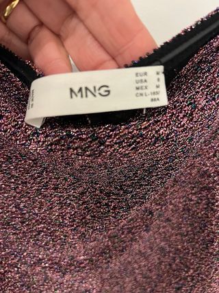 Vestido fiesta un hombro rosa y morado