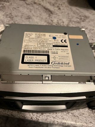 Radio Toyota MP3 WMA