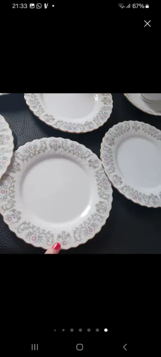 Juego de café porcelana blanco