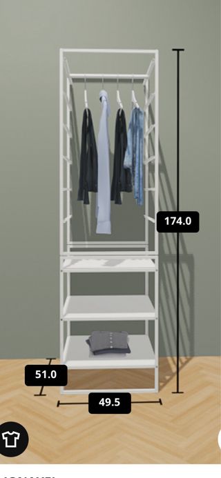 Armario Abierto Metálico Jonaxel Blanco