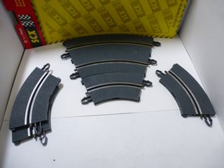 Scalextric Pista Gris 4 CURVAS INTERIORES 1 CARRIL