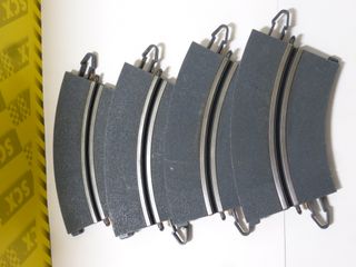 Scalextric Pista Gris 4 CURVAS INTERIORES 1 CARRIL