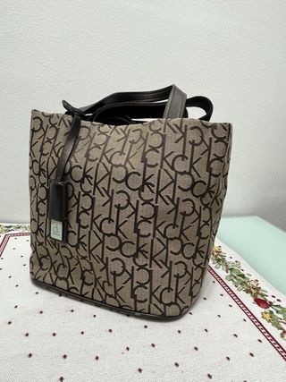 Bolso Calvin Klein Beige y Marrón