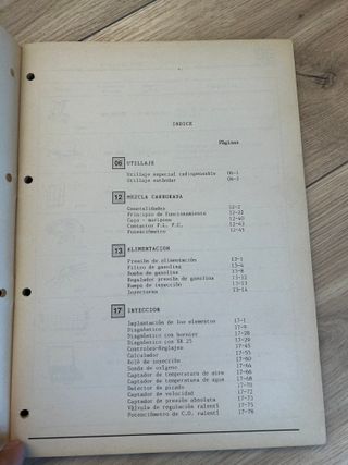 MANUAL RENAULT 21 2L TURBO 9 11 25 S5 INYECCION