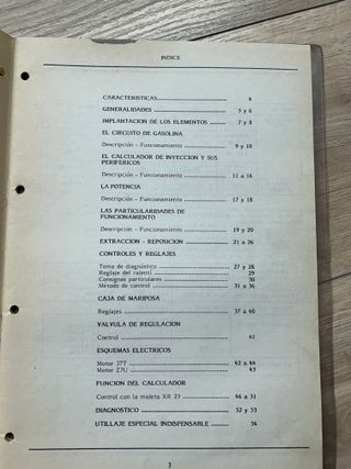 MANUAL RENAULT 25 GTX V6 TURBO INYECCION