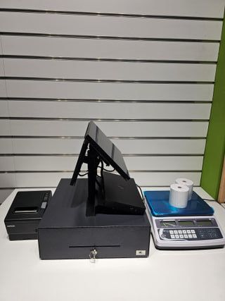Moderno TPV 14.5" táctil doble i5, para Tienda