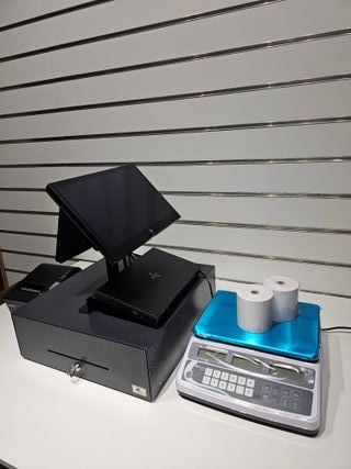 Moderno TPV 14.5" táctil doble i5, para Tienda