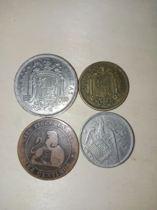 5 Antiguas Monedas España Franco