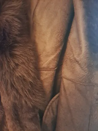 Abrigo pelo marrón nuevo talla única