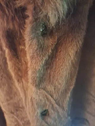 Abrigo pelo marrón nuevo talla única