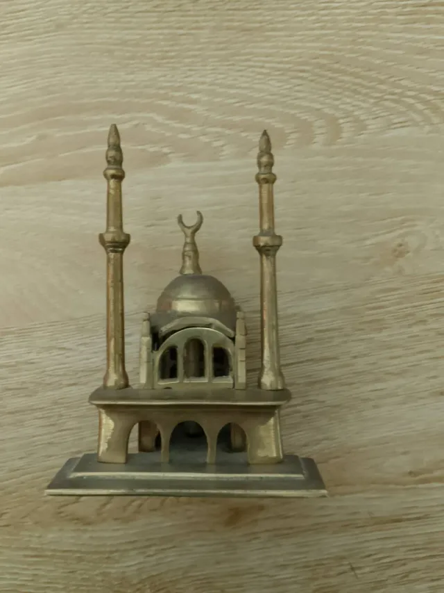 Miniatura Mezquita Latón Decoración