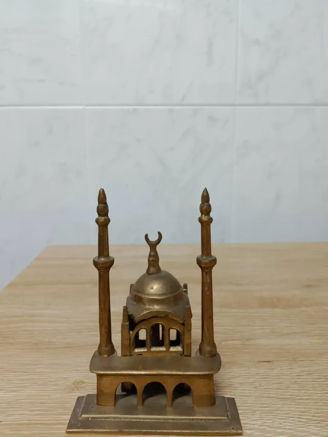 Miniatura Mezquita Latón Decoración