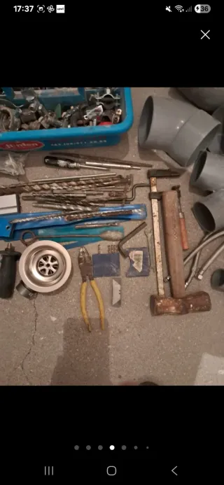 Lote herramientas fontanería y construcción OFERTO