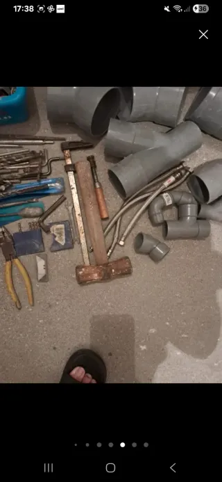 Lote herramientas fontanería y construcción OFERTO