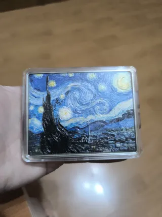 Onza Plata Van Gogh Starry Night