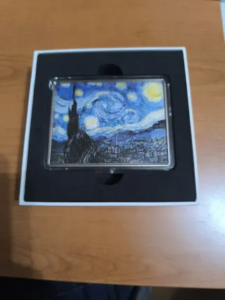 Onza Plata Van Gogh Starry Night