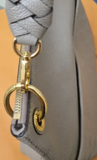 Bolso Louis Vuitton Beige Piel Grabada