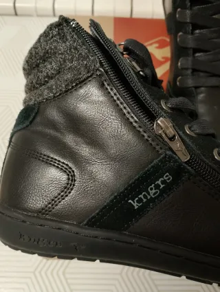 Botines negros y grises calentitos