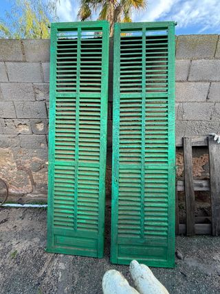 Persiana Mallorquina Verde 2.37m x 0.60m