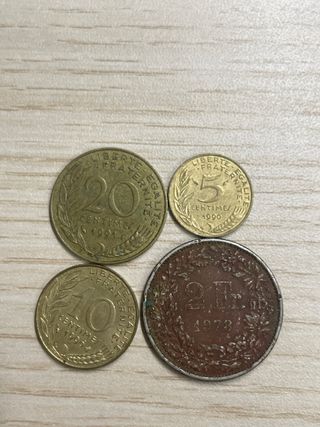 Lote 4 monedas francesas