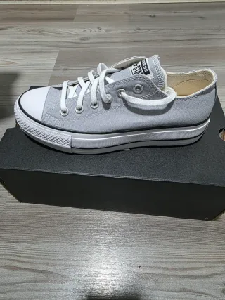 Converse Plataforma Grises Talla 38