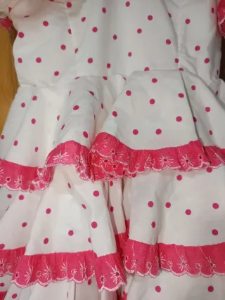Vestido Flamenca Niña Talla 5-8 Años