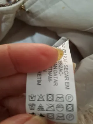 Chaqueta pelo Zara beige