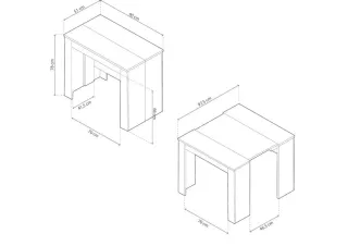 Mesa Comedor Extensible Blanca