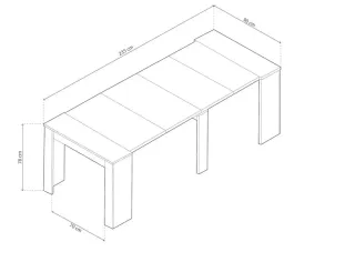 Mesa Comedor Extensible Blanca