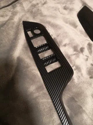 Molduras Fibra Carbono Elevalunas Toyota CHR