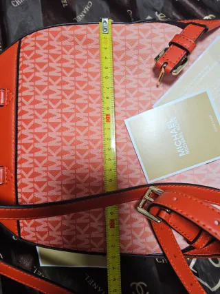 Bolso Mochila Michael Kors Naranja y Rosa
