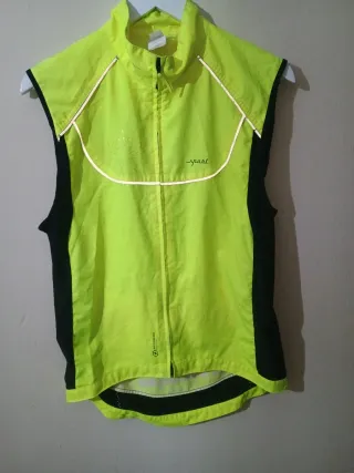 Maillot Ciclismo Sin Mangas Amarillo Talla L