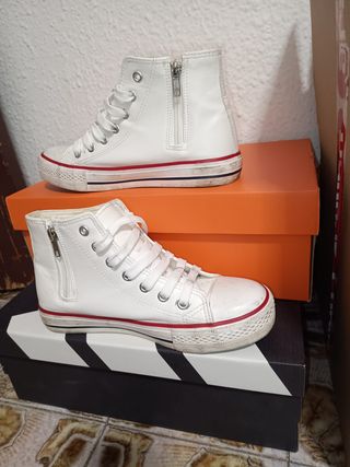 Botas Diversão Canvas Hi Ziper Talla 37