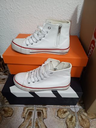 Botas Diversão Canvas Hi Ziper Talla 37