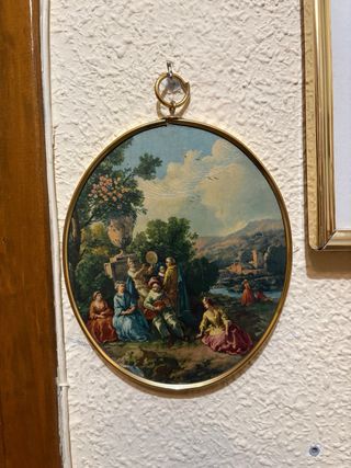 Juego de 3 cuadros decorativos dorados