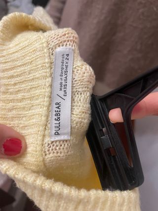 Jersey amarillo de punto fino