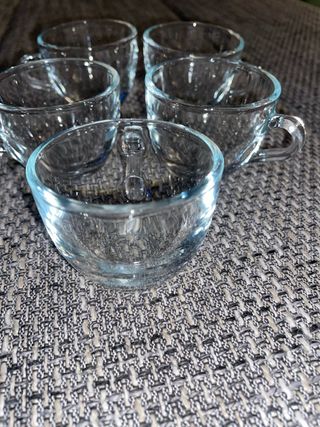 Set 5 Tazzine Caffè Vetro