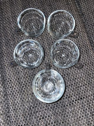 Set 5 Tazzine Caffè Vetro