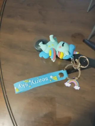 Llavero Unicornio Mint con Alas Arcoíris