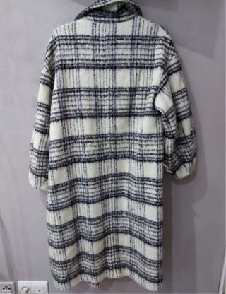 Abrigo Zara cuadros lana