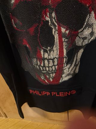 Camiseta Philipp Plein Calavera Negra Talla L