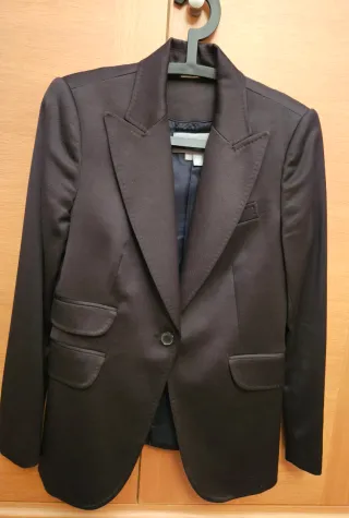 Traje pantalón marrón chocolate Zara