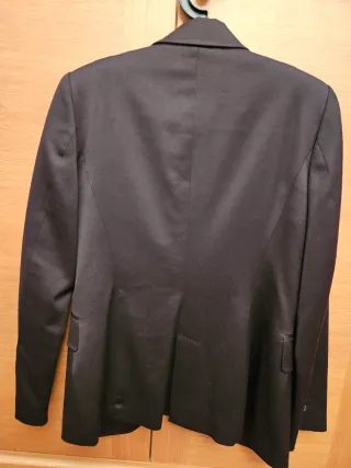 Traje pantalón marrón chocolate Zara