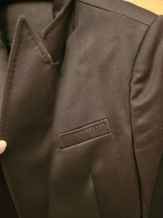 Traje pantalón marrón chocolate Zara